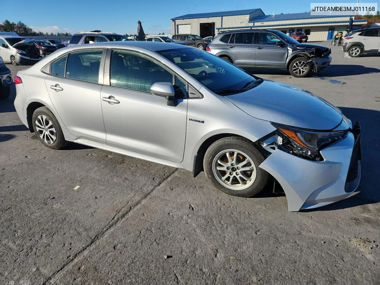 JTDEAMDE3MJ011168 2021 Toyota Corolla Le
