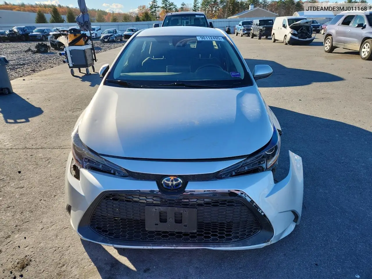 JTDEAMDE3MJ011168 2021 Toyota Corolla Le