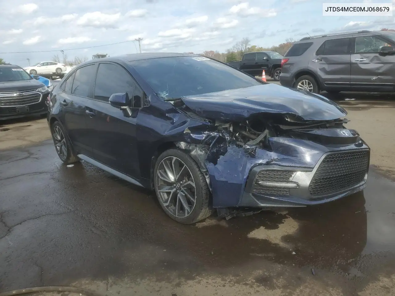 JTDS4MCE0MJ068679 2021 Toyota Corolla Se