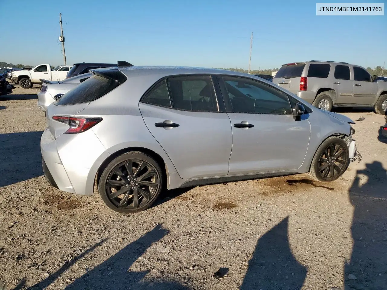 JTND4MBE1M3141763 2021 Toyota Corolla Se