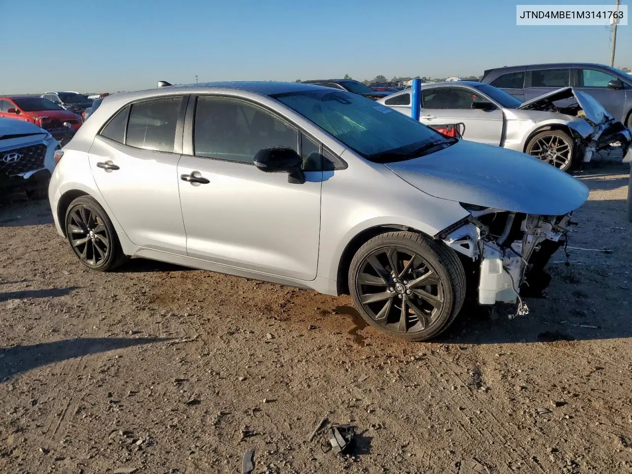 JTND4MBE1M3141763 2021 Toyota Corolla Se