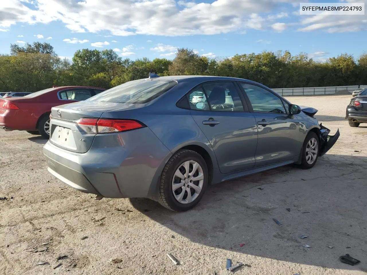 5YFEPMAE8MP224793 2021 Toyota Corolla Le
