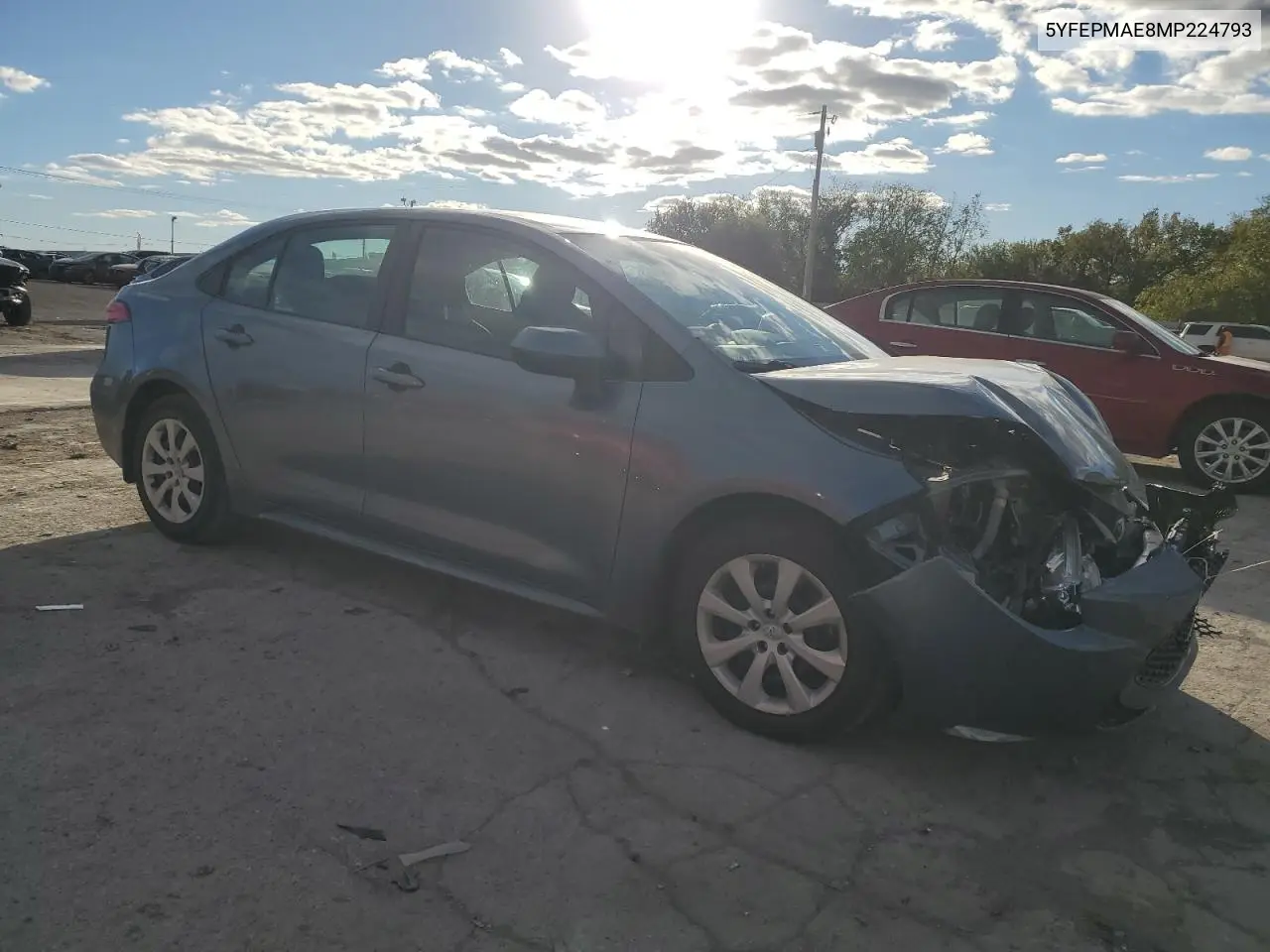 5YFEPMAE8MP224793 2021 Toyota Corolla Le