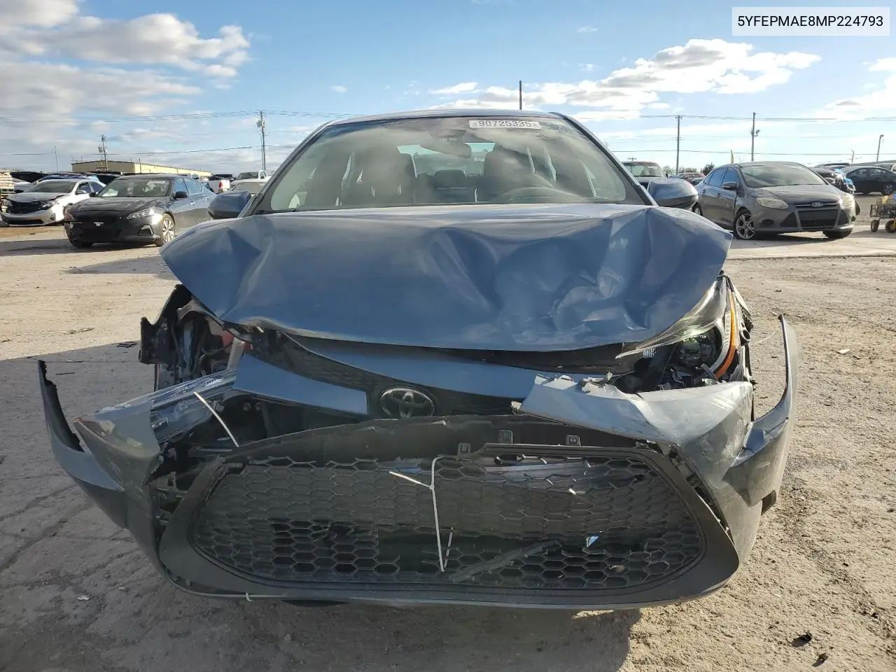 5YFEPMAE8MP224793 2021 Toyota Corolla Le
