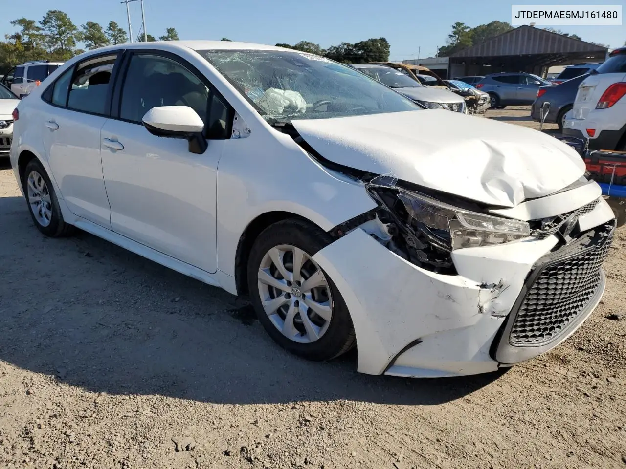JTDEPMAE5MJ161480 2021 Toyota Corolla Le
