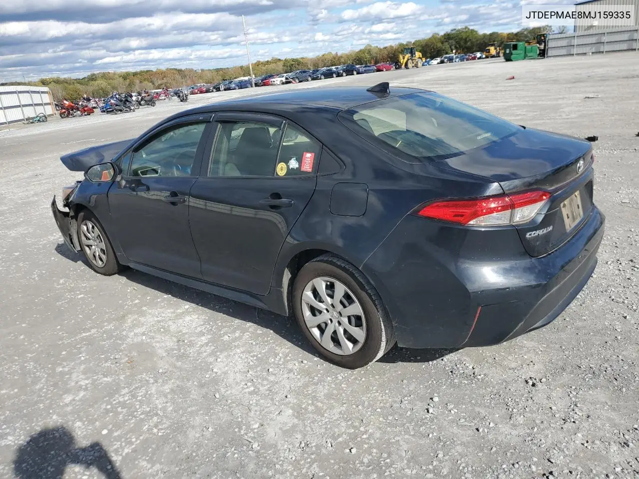 JTDEPMAE8MJ159335 2021 Toyota Corolla Le