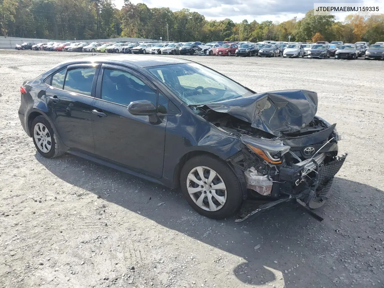JTDEPMAE8MJ159335 2021 Toyota Corolla Le