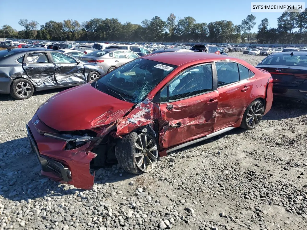 5YFS4MCE1MP094154 2021 Toyota Corolla Se