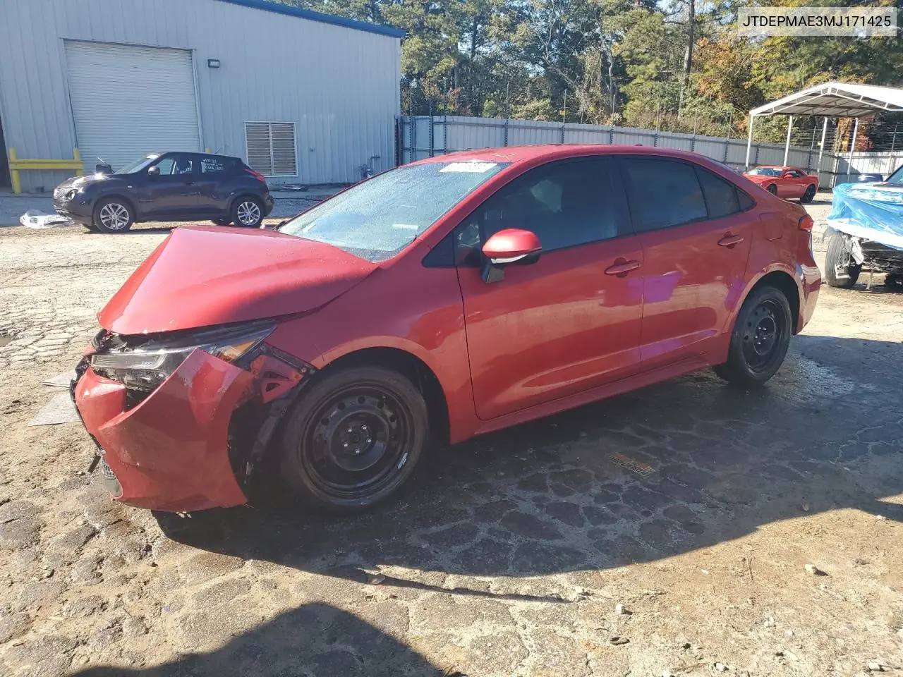 JTDEPMAE3MJ171425 2021 Toyota Corolla Le