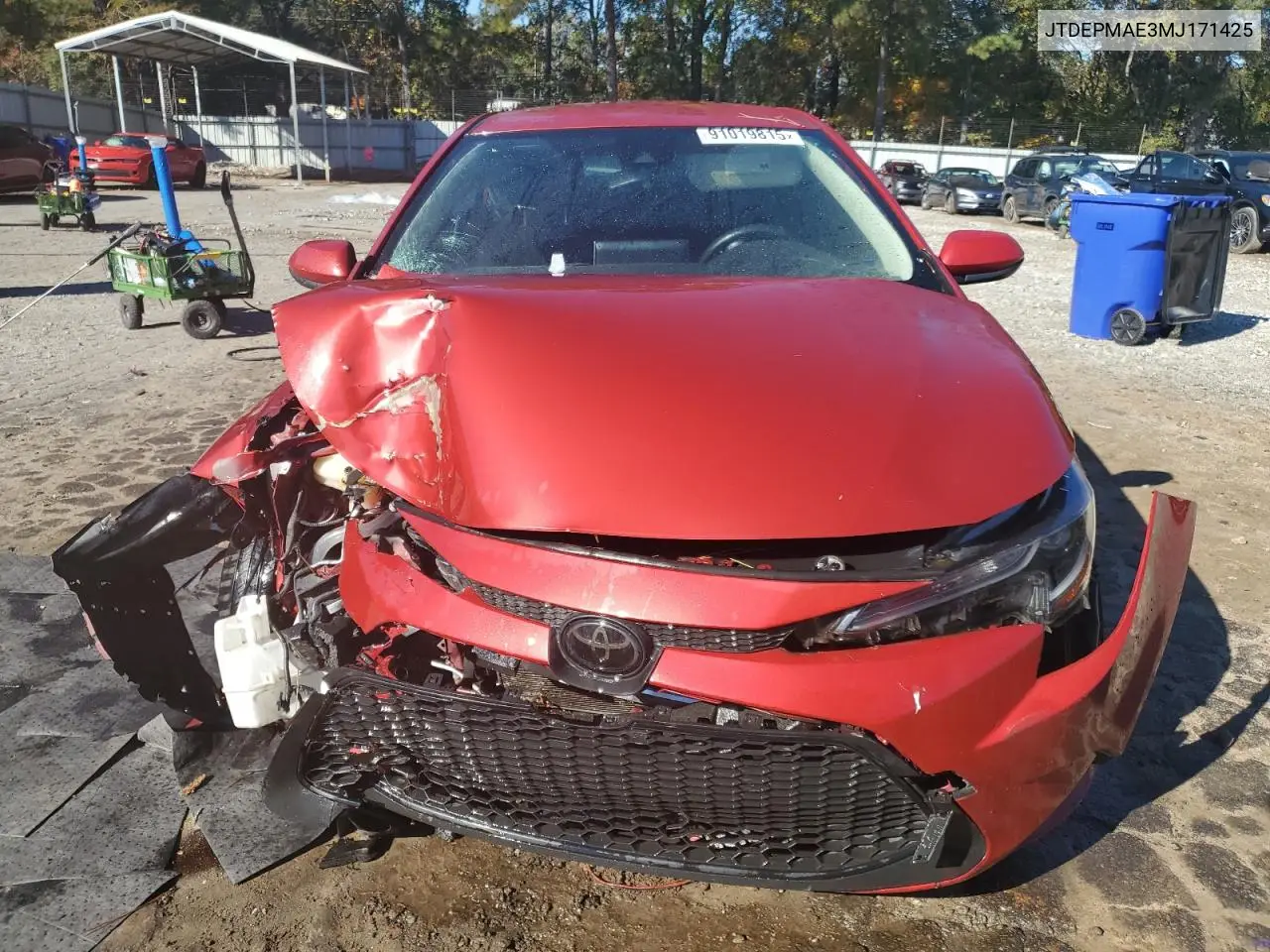 JTDEPMAE3MJ171425 2021 Toyota Corolla Le