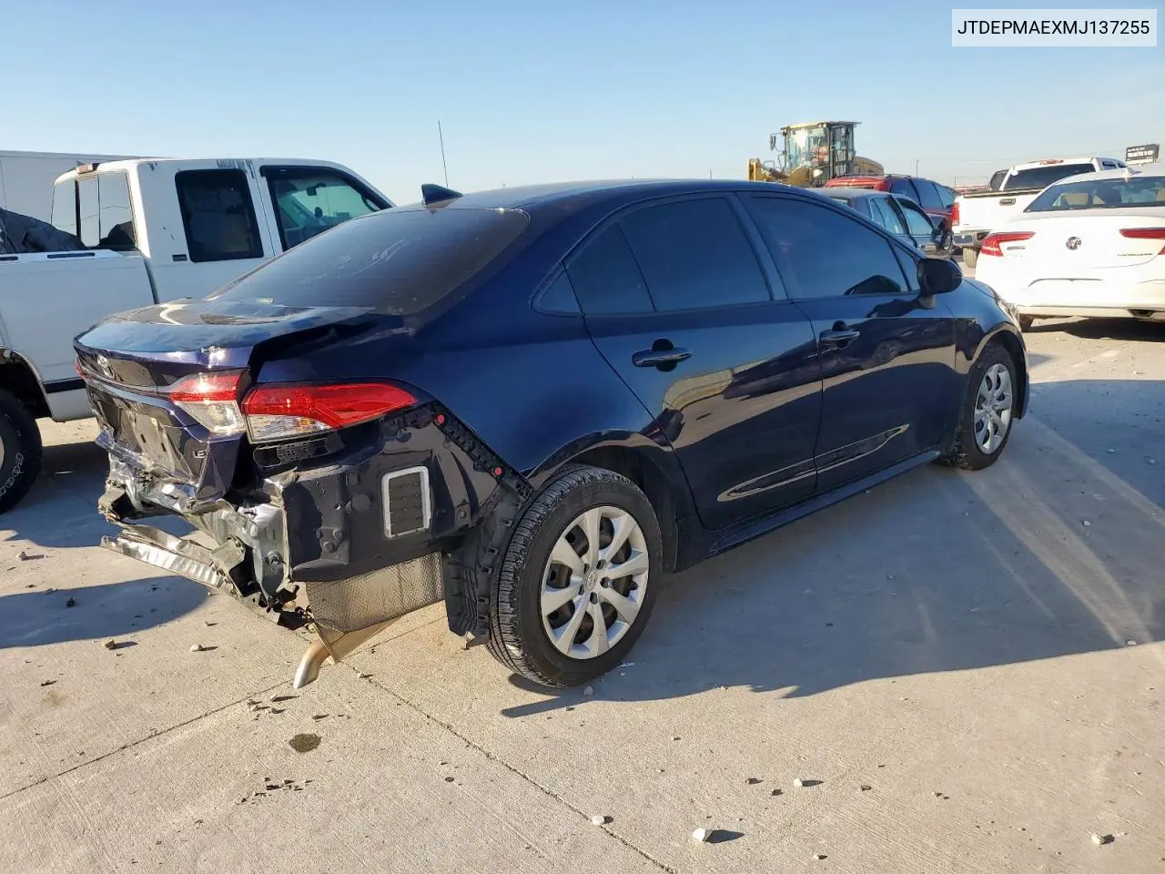 JTDEPMAEXMJ137255 2021 Toyota Corolla Le