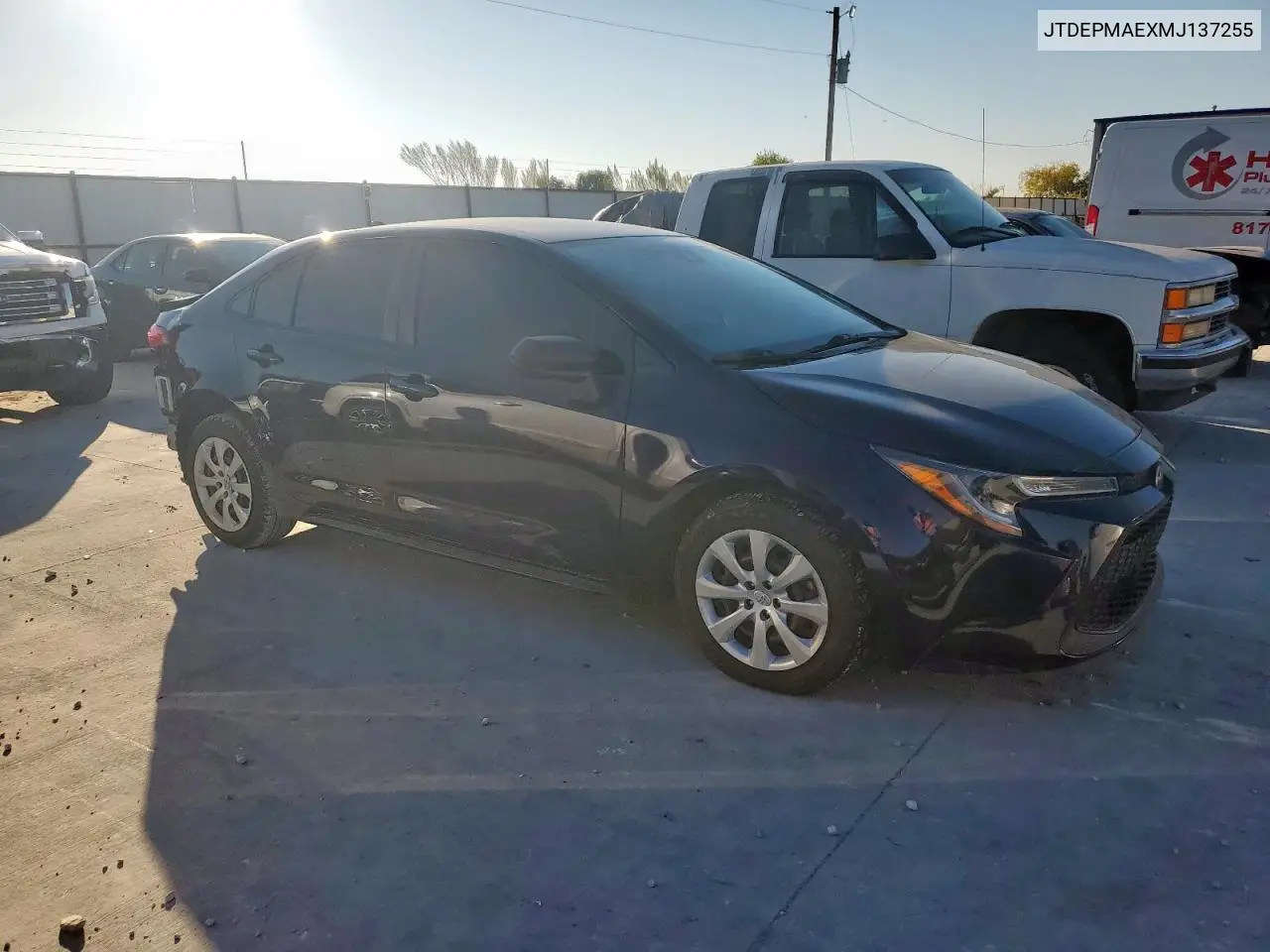 JTDEPMAEXMJ137255 2021 Toyota Corolla Le