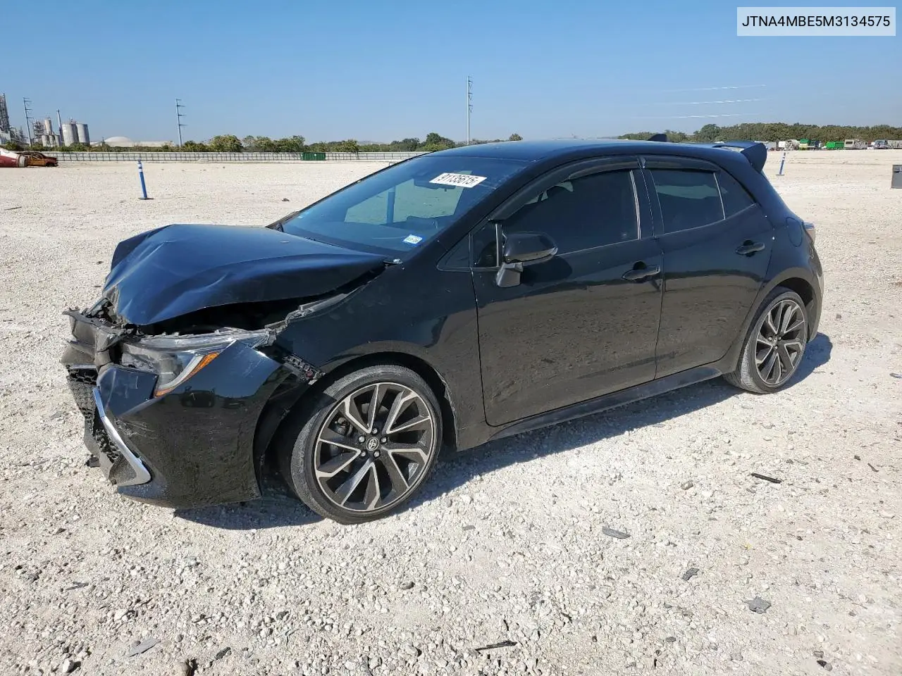 JTNA4MBE5M3134575 2021 Toyota Corolla Xse