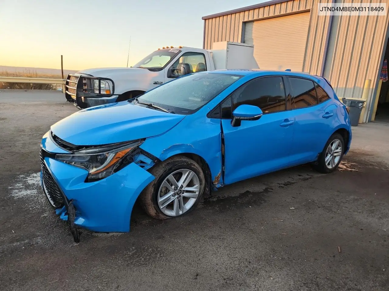 JTND4MBE0M3118409 2021 Toyota Corolla Se