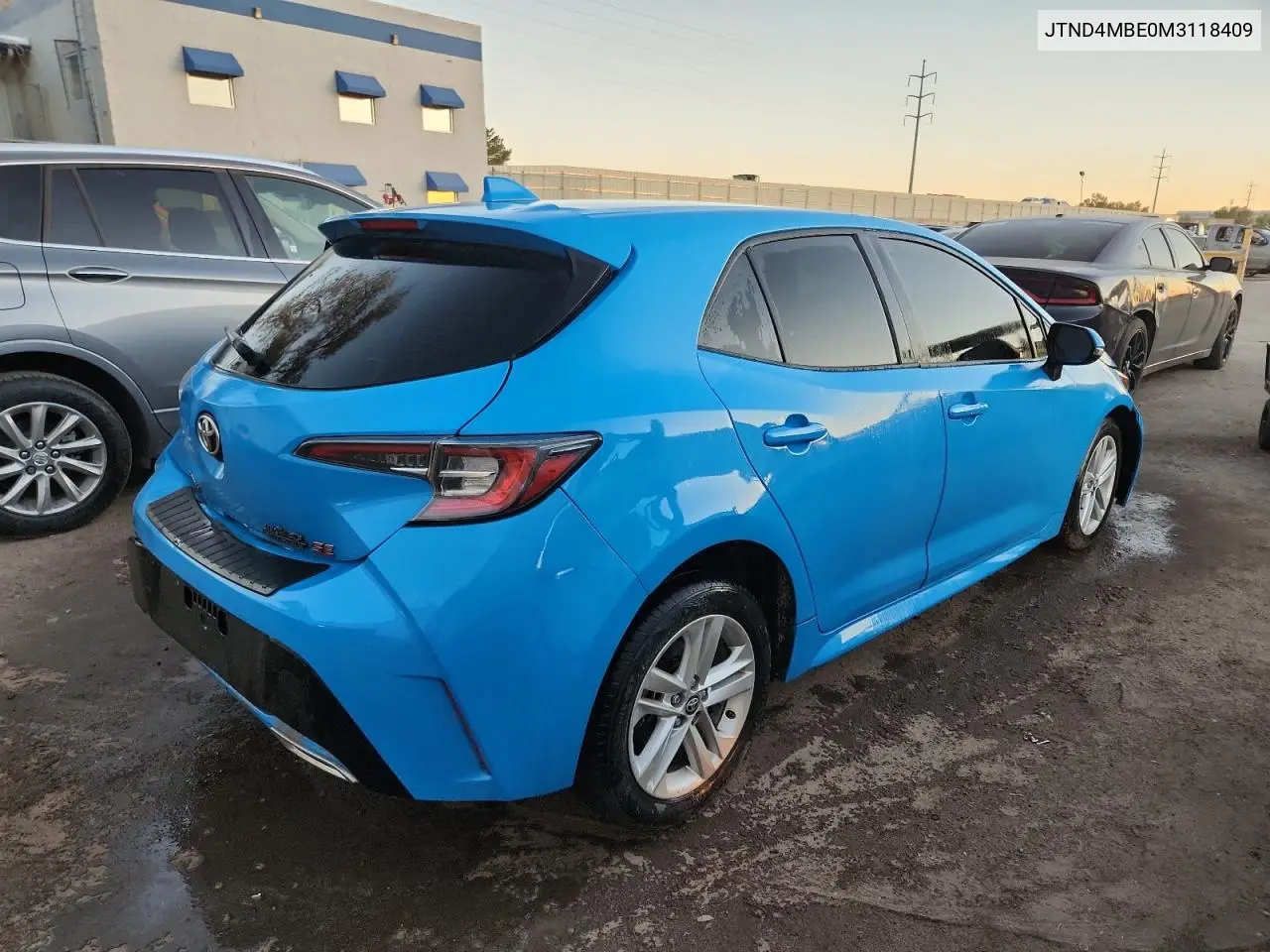 JTND4MBE0M3118409 2021 Toyota Corolla Se