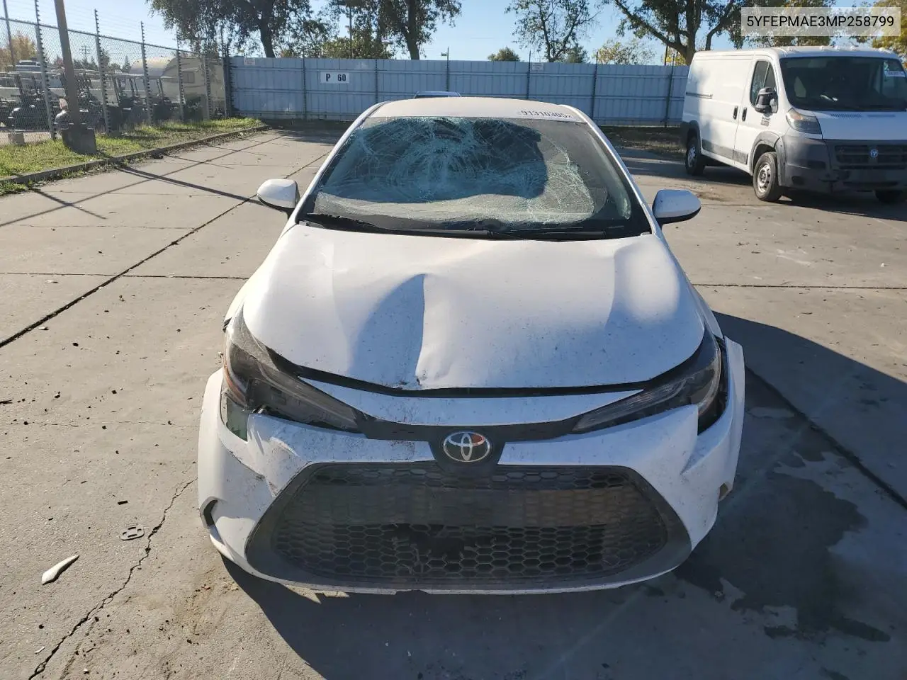 5YFEPMAE3MP258799 2021 Toyota Corolla Le