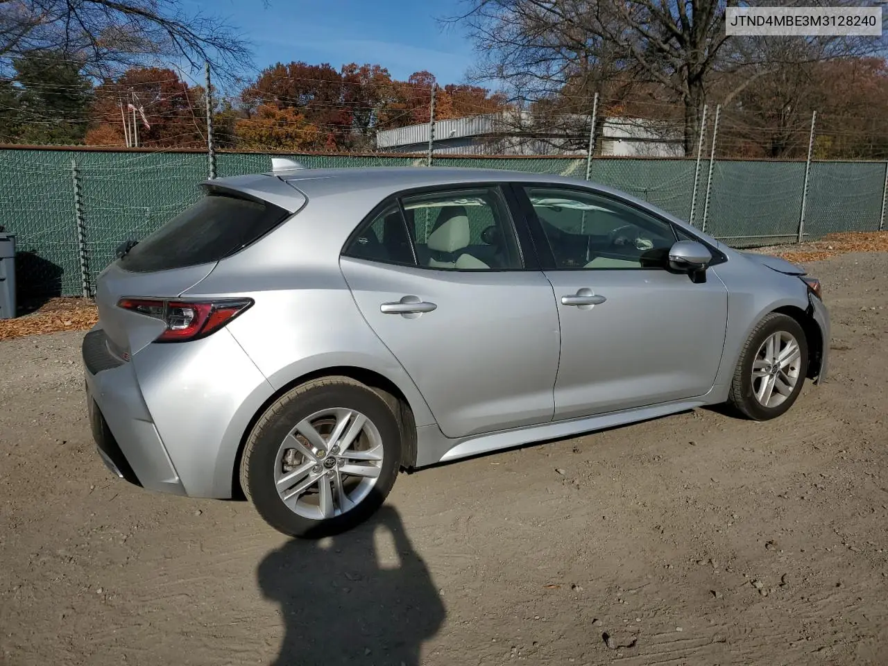 JTND4MBE3M3128240 2021 Toyota Corolla Se
