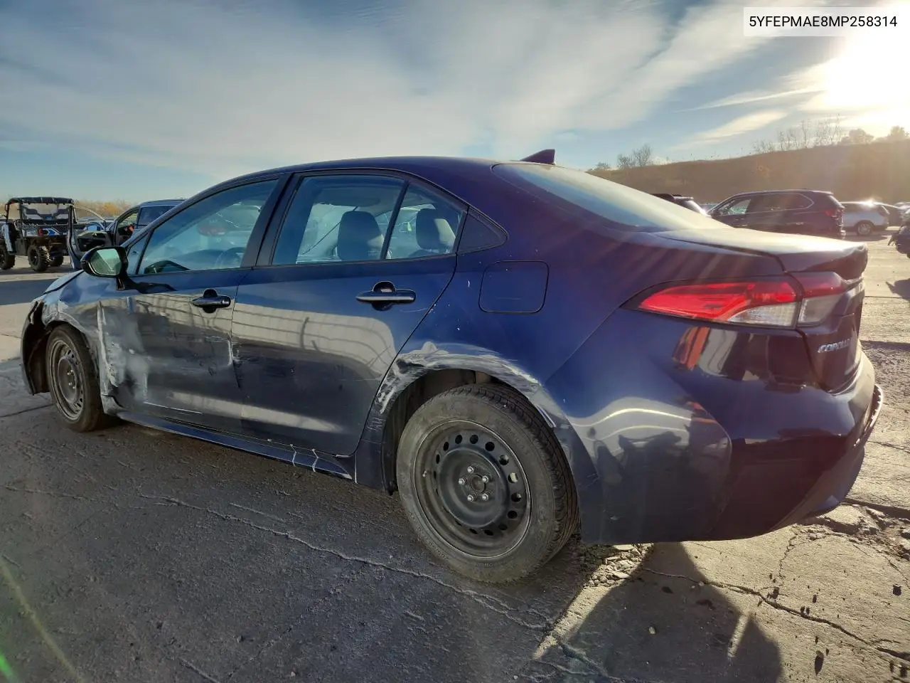 5YFEPMAE8MP258314 2021 Toyota Corolla Le