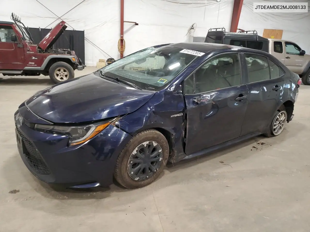 JTDEAMDE2MJ008133 2021 Toyota Corolla Le