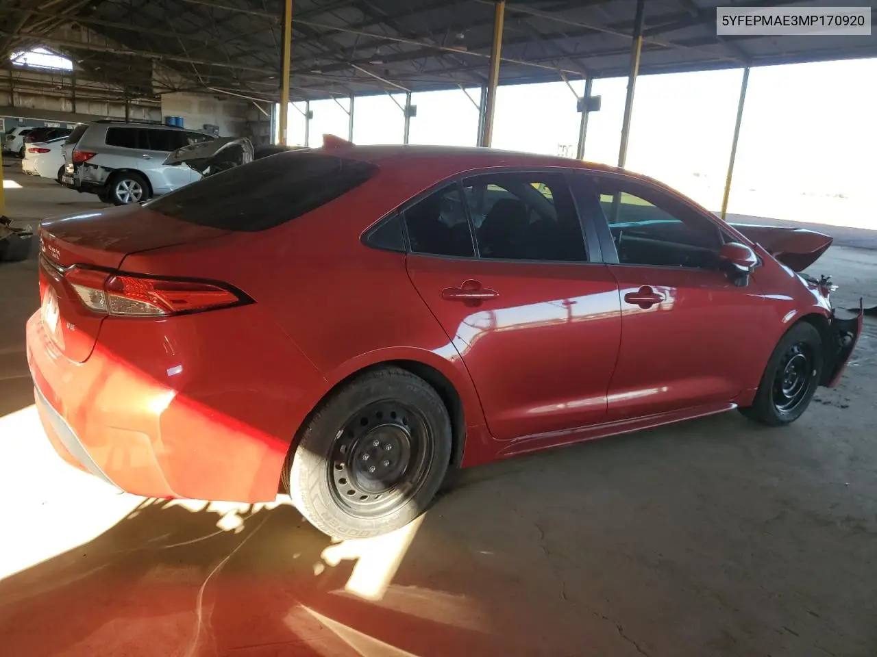 5YFEPMAE3MP170920 2021 Toyota Corolla Le