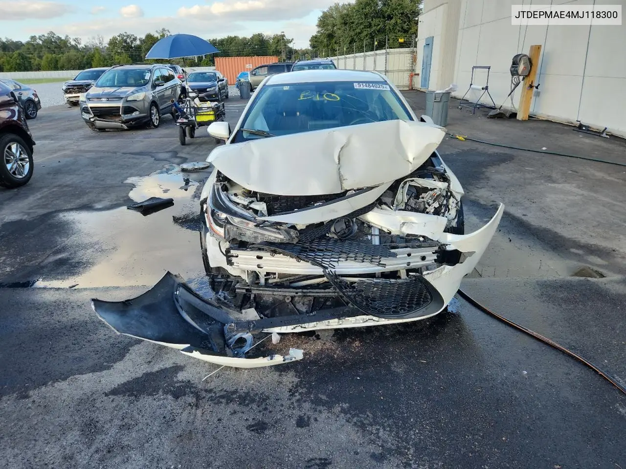 JTDEPMAE4MJ118300 2021 Toyota Corolla Le