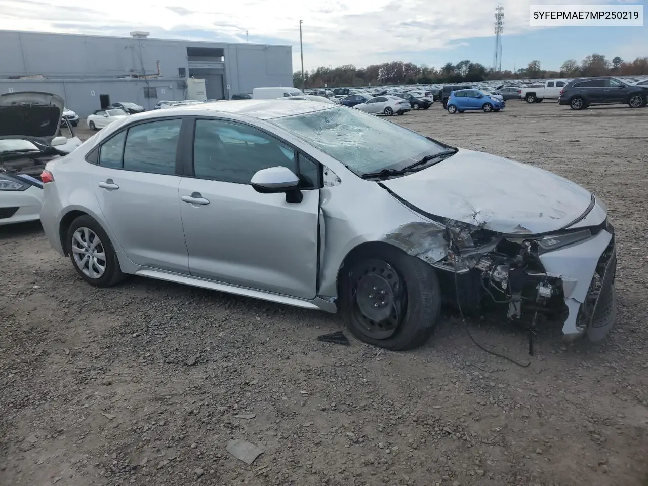 5YFEPMAE7MP250219 2021 Toyota Corolla Le