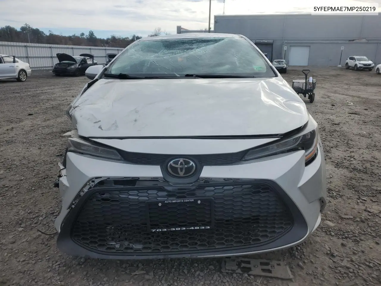 5YFEPMAE7MP250219 2021 Toyota Corolla Le