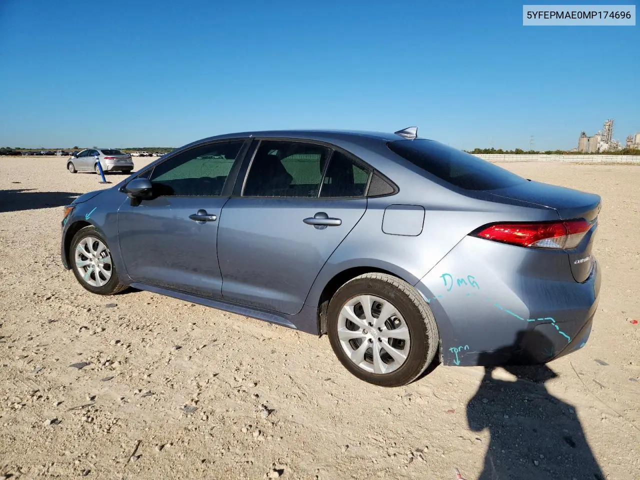 5YFEPMAE0MP174696 2021 Toyota Corolla Le