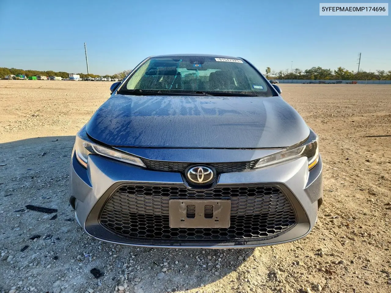 5YFEPMAE0MP174696 2021 Toyota Corolla Le