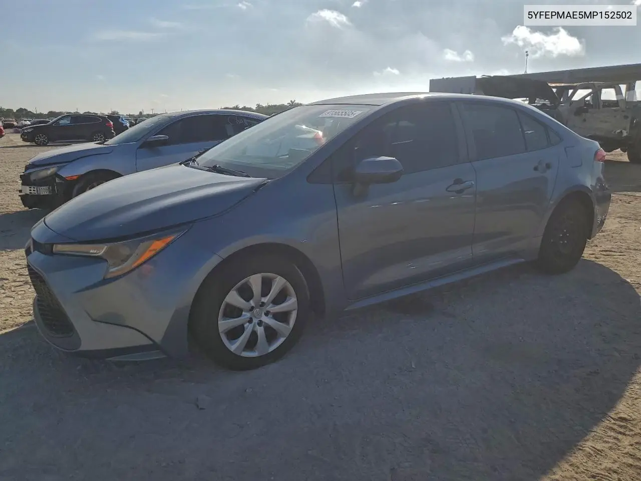5YFEPMAE5MP152502 2021 Toyota Corolla Le
