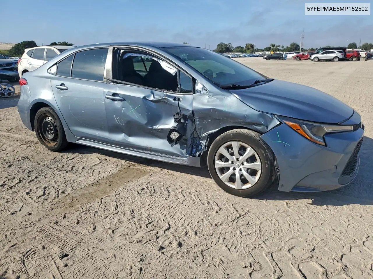 5YFEPMAE5MP152502 2021 Toyota Corolla Le