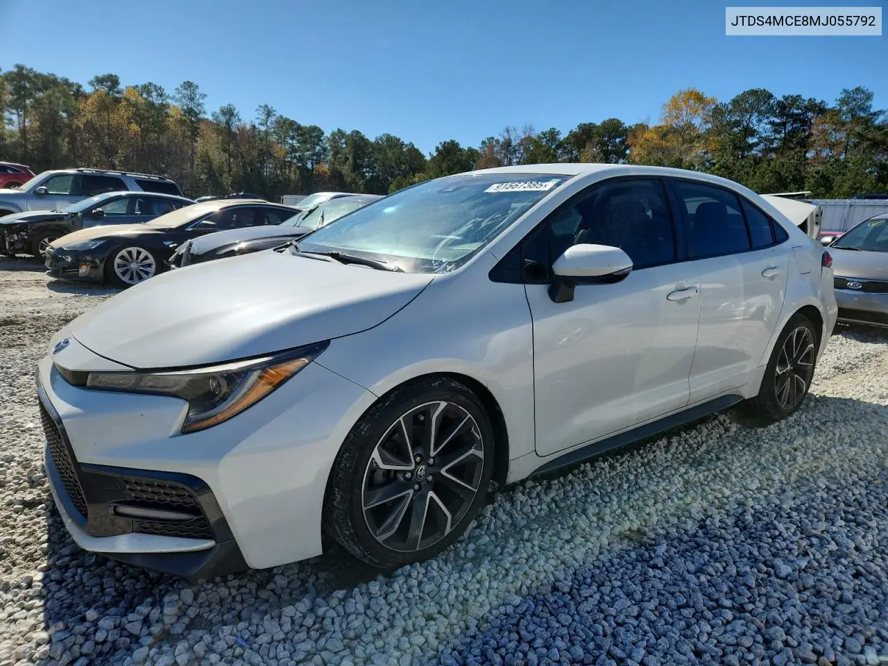 JTDS4MCE8MJ055792 2021 Toyota Corolla Se