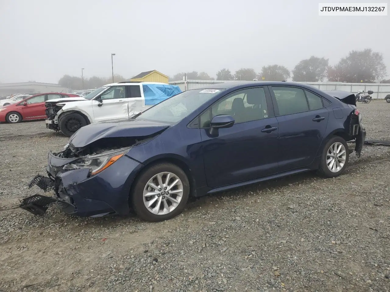 JTDVPMAE3MJ132267 2021 Toyota Corolla Le
