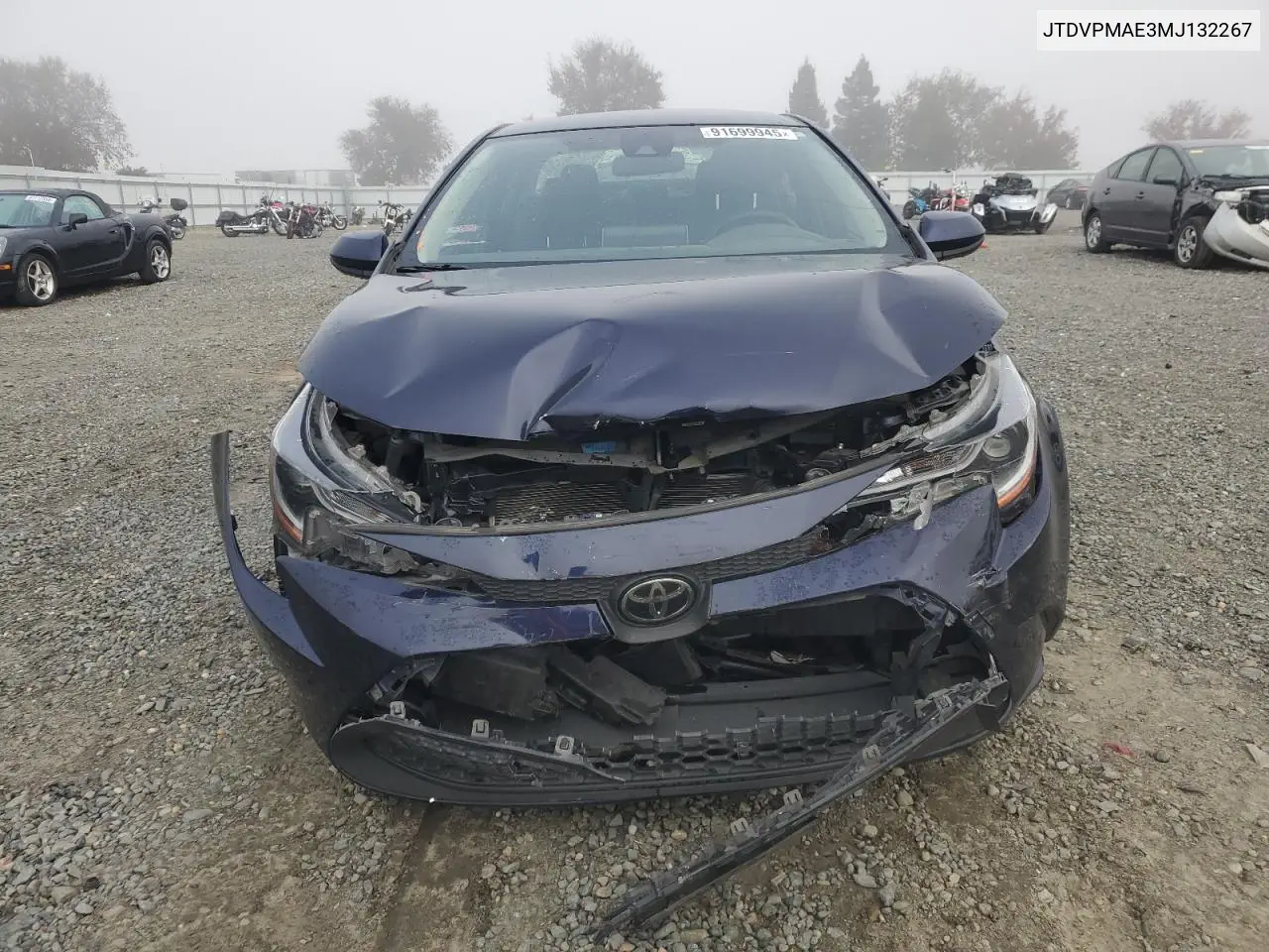 JTDVPMAE3MJ132267 2021 Toyota Corolla Le