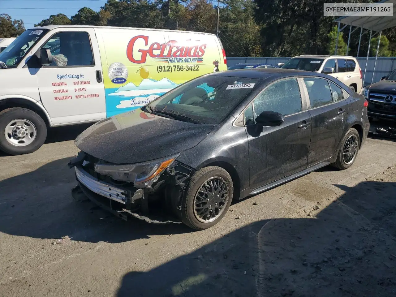 5YFEPMAE3MP191265 2021 Toyota Corolla Le