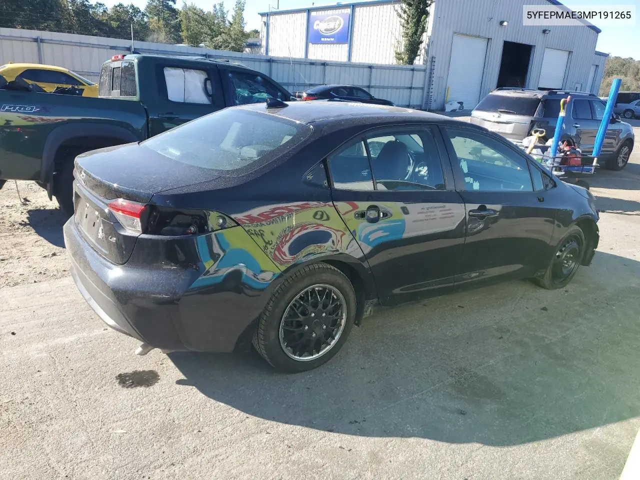 5YFEPMAE3MP191265 2021 Toyota Corolla Le