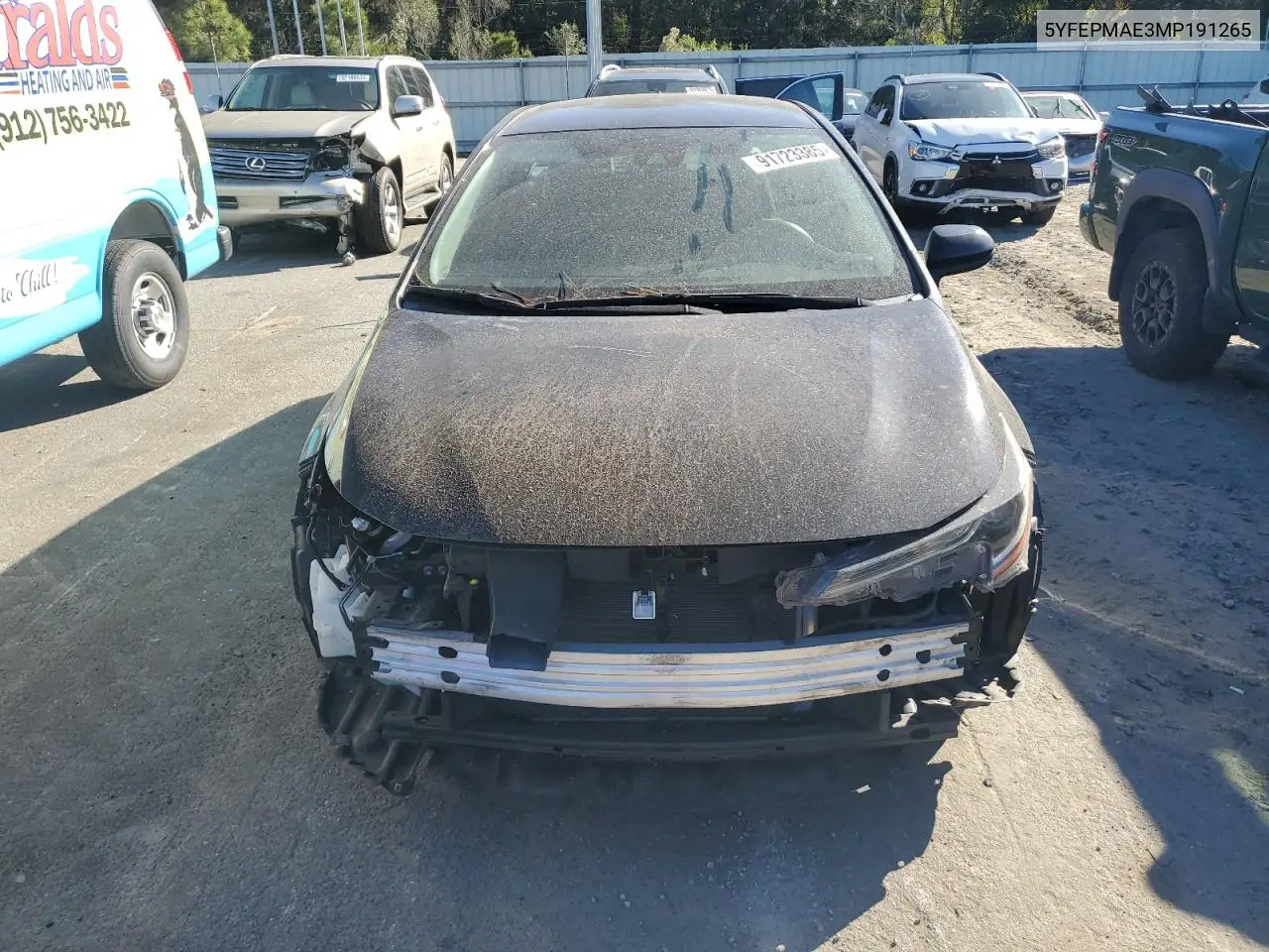 5YFEPMAE3MP191265 2021 Toyota Corolla Le