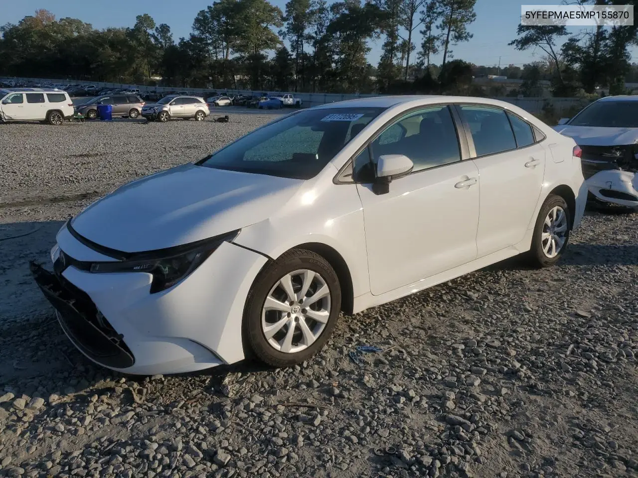 5YFEPMAE5MP155870 2021 Toyota Corolla Le