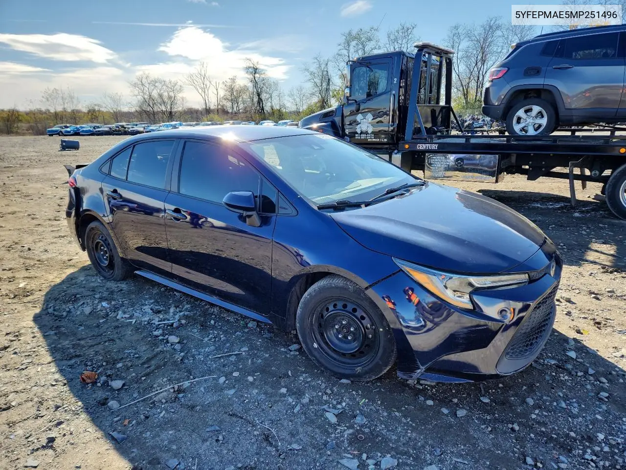 5YFEPMAE5MP251496 2021 Toyota Corolla Le
