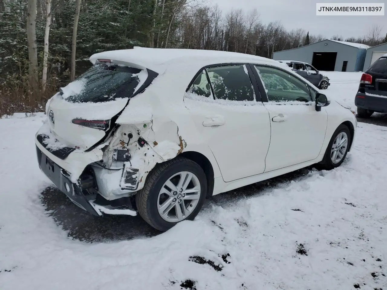 JTNK4MBE9M3118397 2021 Toyota Corolla Se