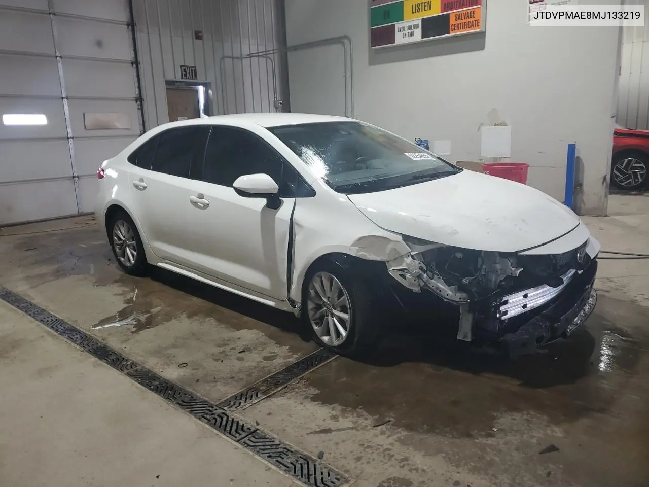 JTDVPMAE8MJ133219 2021 Toyota Corolla Le