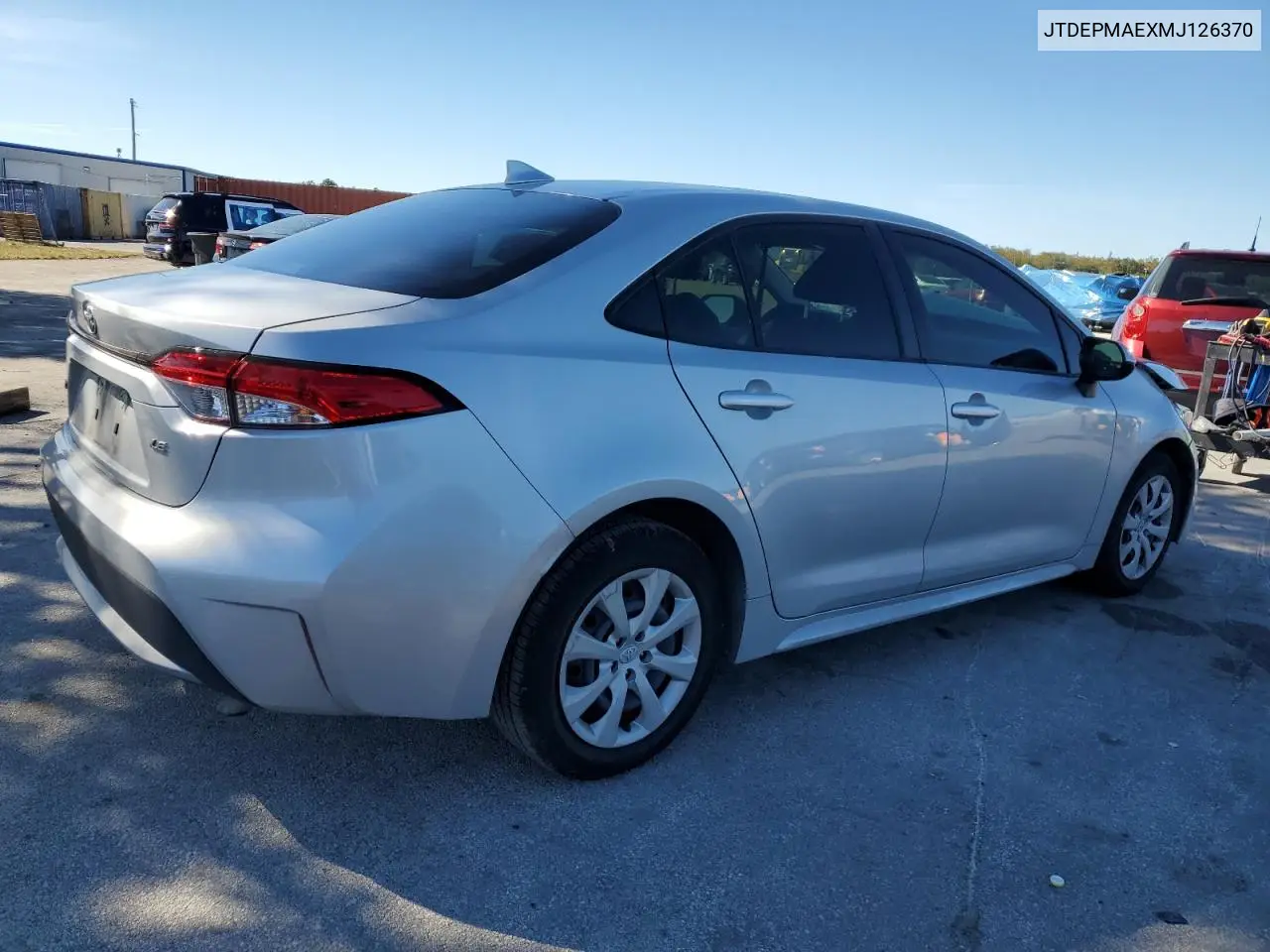 JTDEPMAEXMJ126370 2021 Toyota Corolla Le