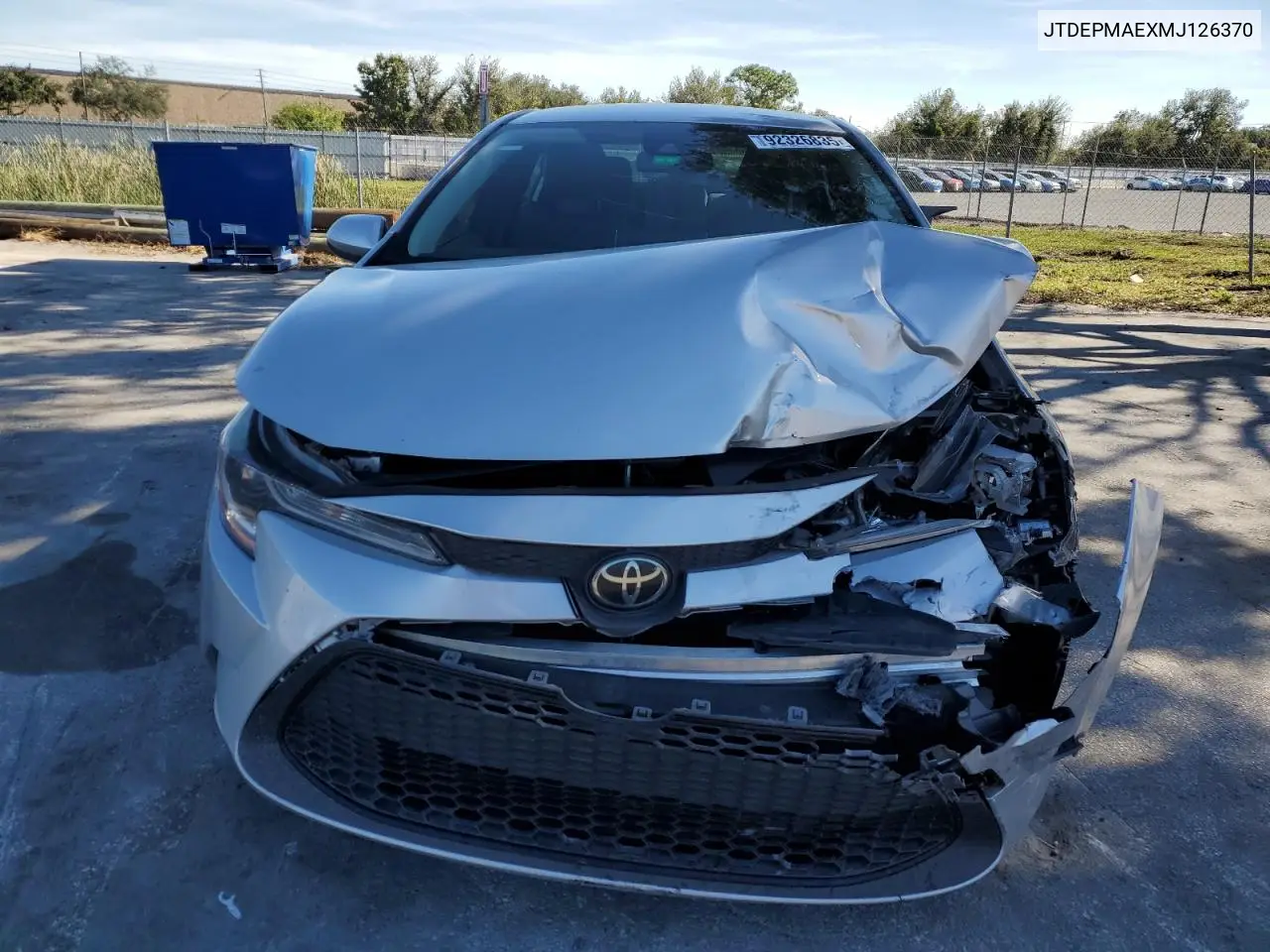 JTDEPMAEXMJ126370 2021 Toyota Corolla Le