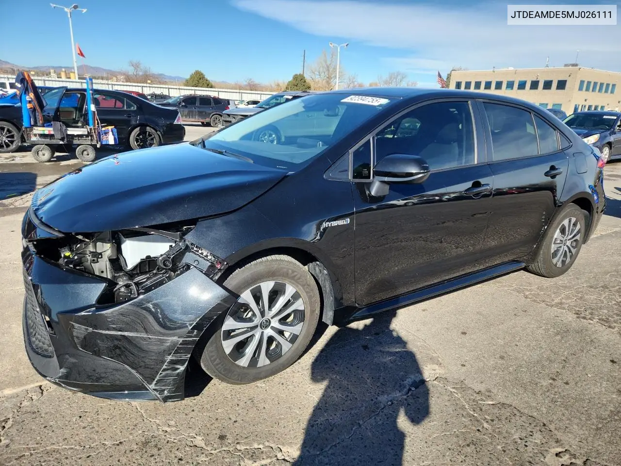 JTDEAMDE5MJ026111 2021 Toyota Corolla Le
