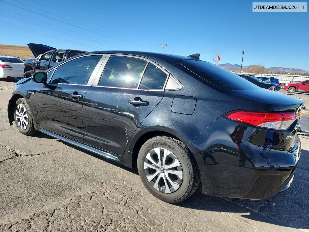 JTDEAMDE5MJ026111 2021 Toyota Corolla Le