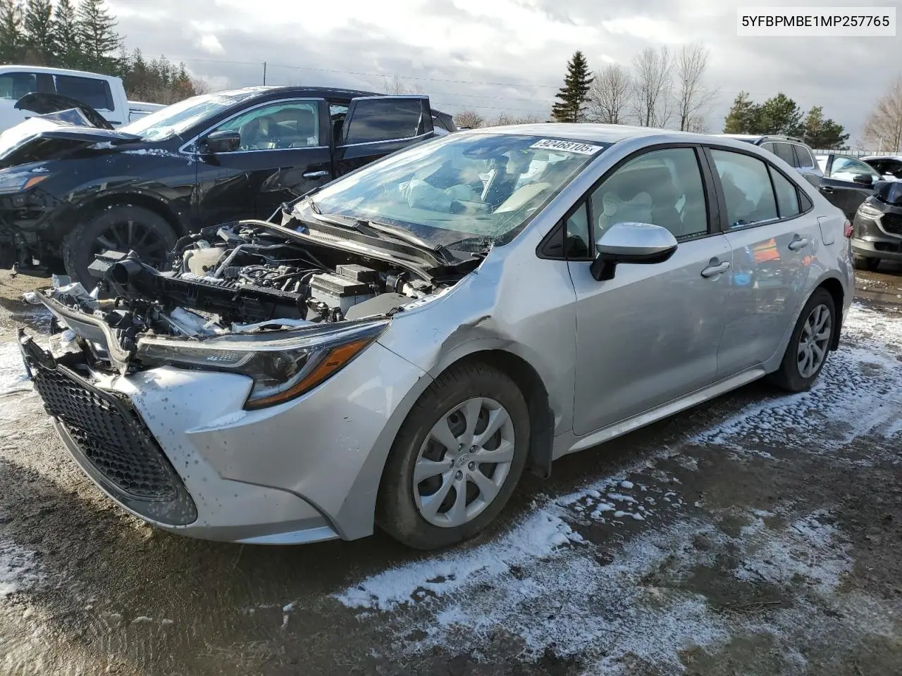 5YFBPMBE1MP257765 2021 Toyota Corolla Le