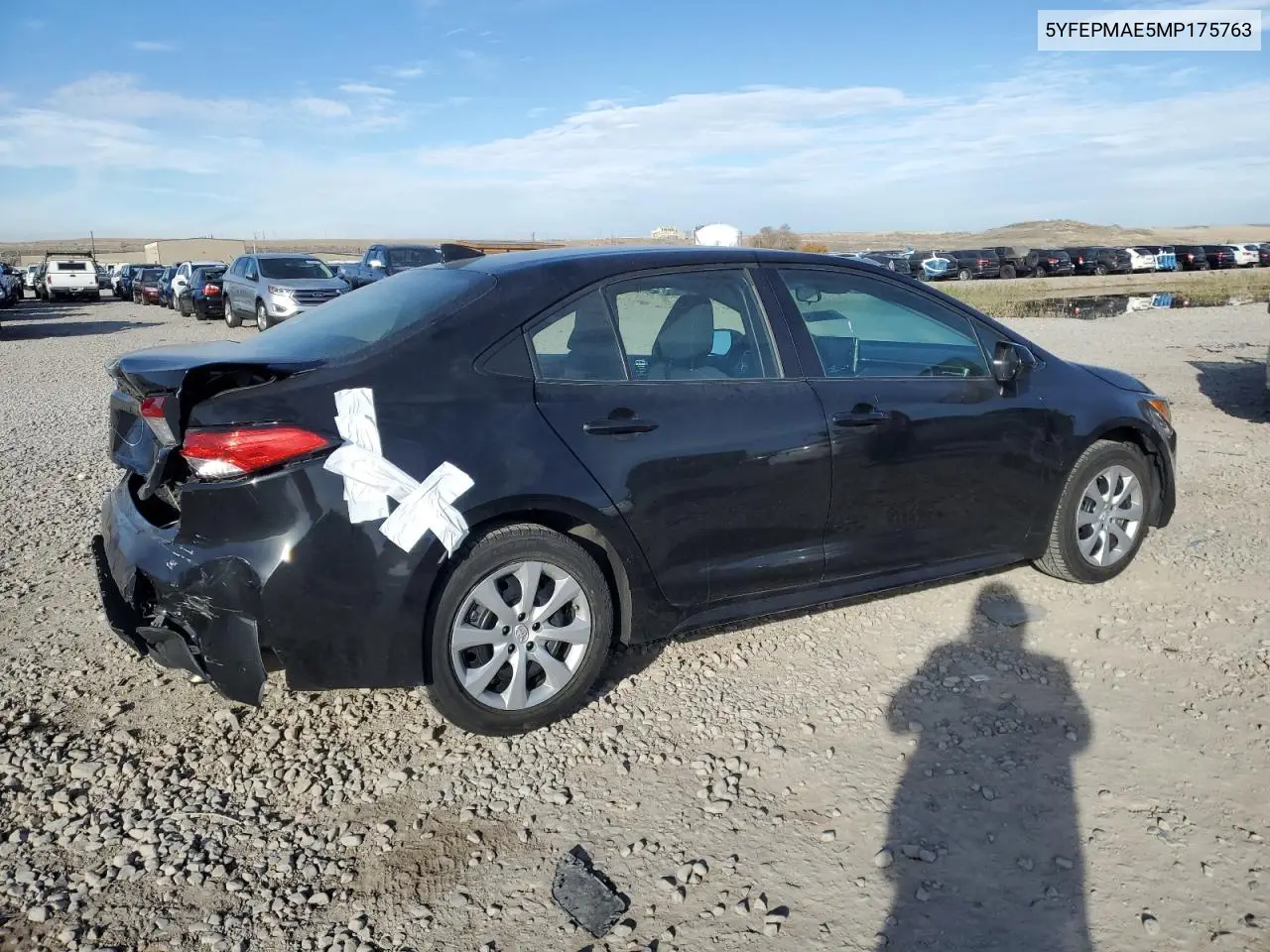 5YFEPMAE5MP175763 2021 Toyota Corolla Le