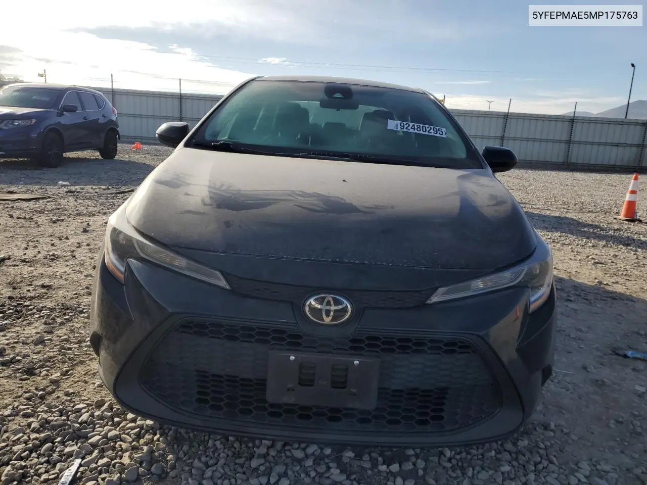 5YFEPMAE5MP175763 2021 Toyota Corolla Le