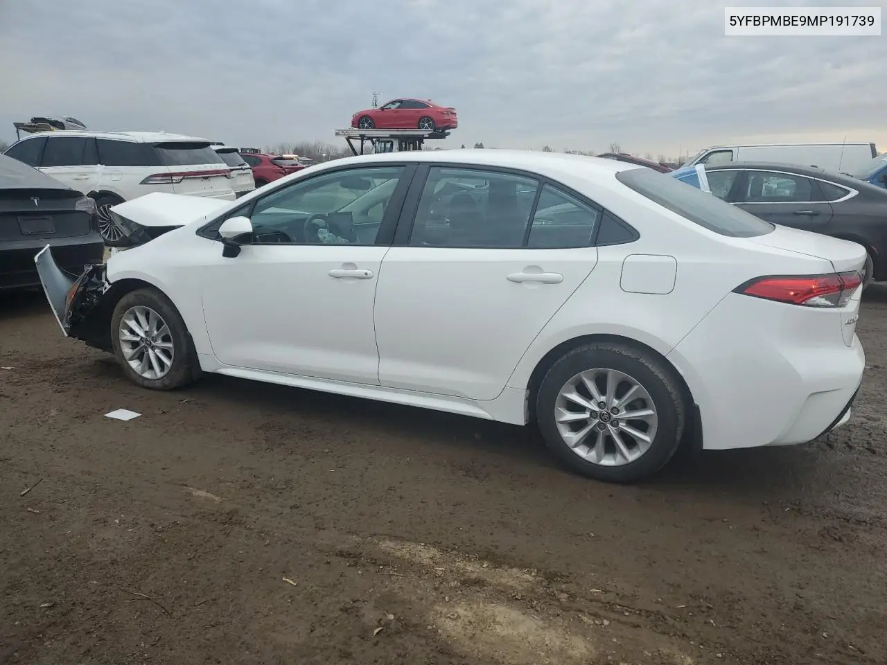 5YFBPMBE9MP191739 2021 Toyota Corolla Le