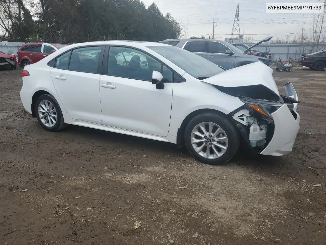 5YFBPMBE9MP191739 2021 Toyota Corolla Le